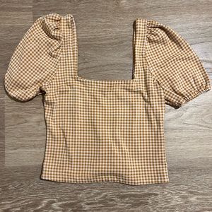 Women’s‎ Checkered Crop Top Size Large